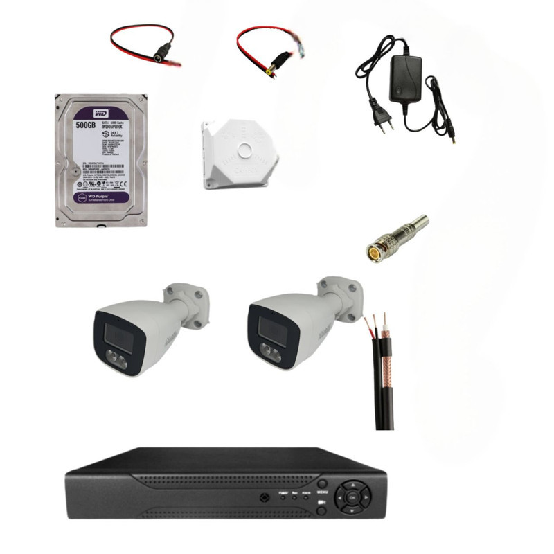 پکیج دوربین مداربسته نگاهبان 2 بولت مدل BN-802-CH