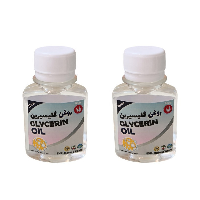 روغن گلیسیرین پامکا مدل پایه حجم 60 میلی لیتر مجموعه 2 عددی
