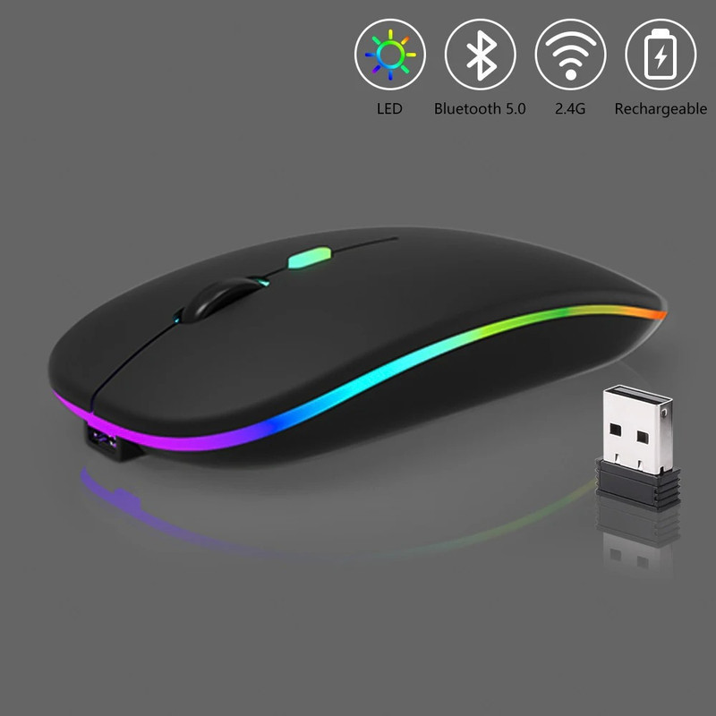 ماوس بی سیم و بلوتوث مدل 2.4G+B