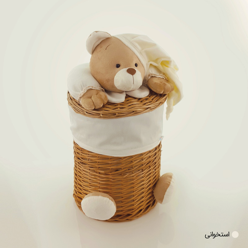 سبد رخت چرک مدل خرس نانان کد SLN-S-S