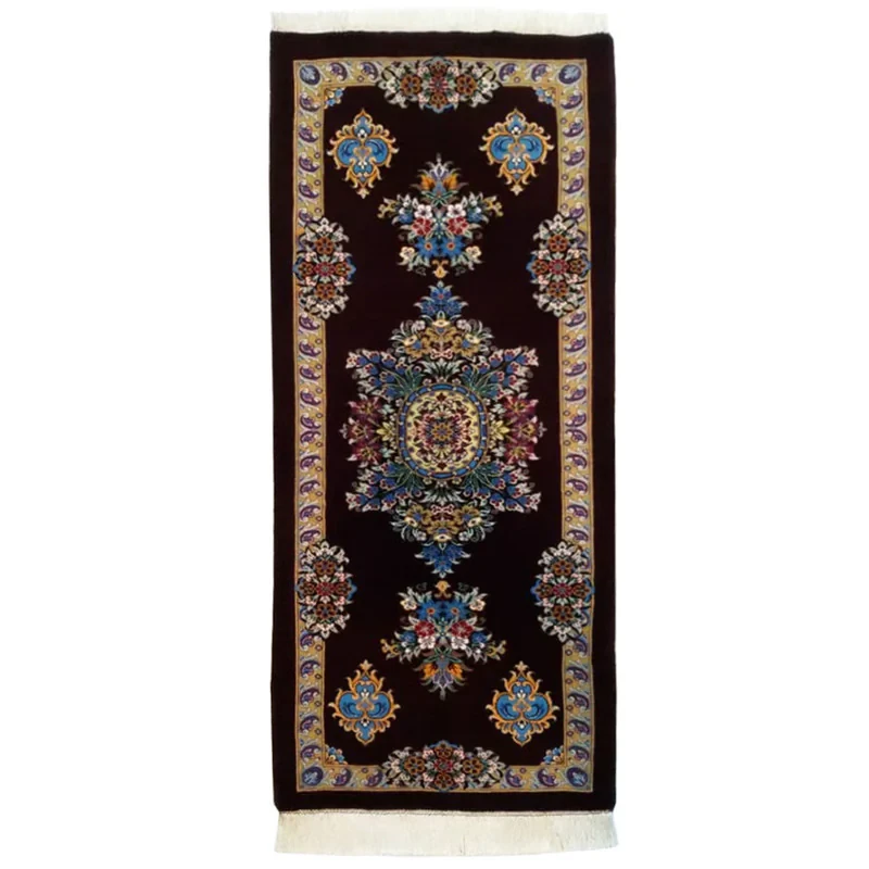 فرش دستبافت یک متری طرح رانر ترنجی کد YM.270