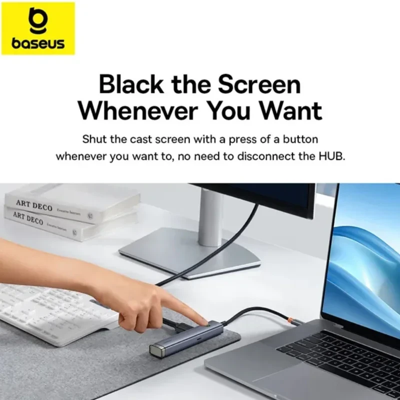 هاب 6 پورت USB-C باسئوس مدل BS-OH164