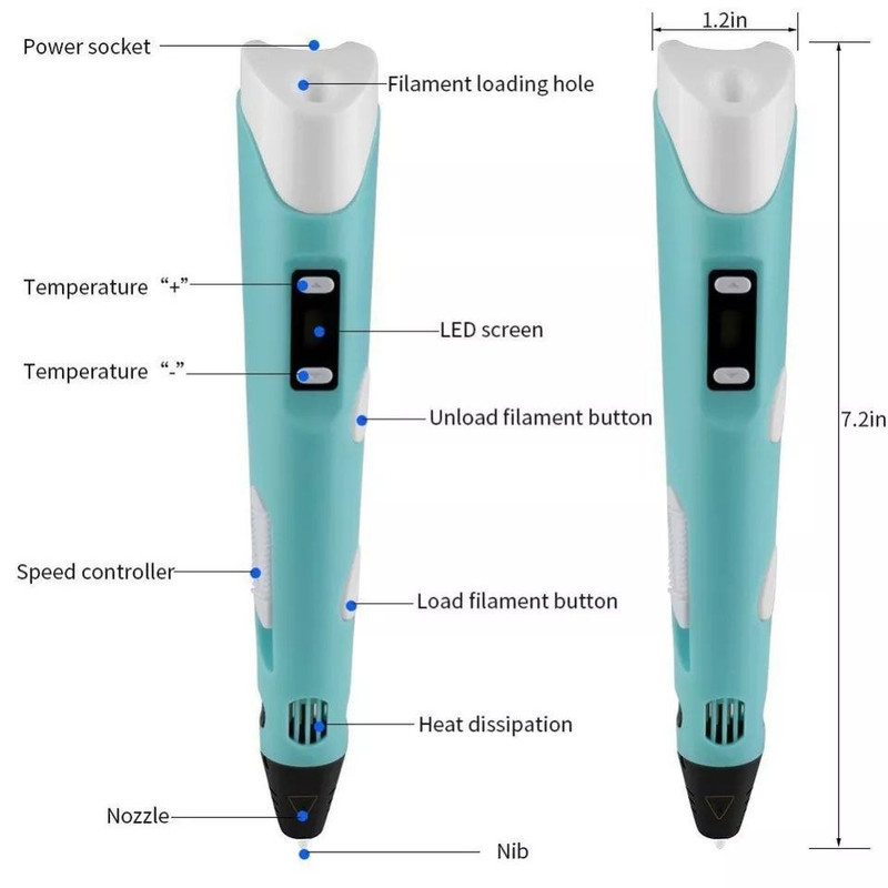 قلم طراحی سه بعدی مدل 3D PEN 328