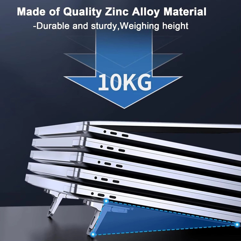 پایه نگهدارنده لپ‌تاپ مدل Aluminum alloy Q2 مناسب برای لپ تاپ‌های17 اینچی و کوچکتر بسته 2 عددی