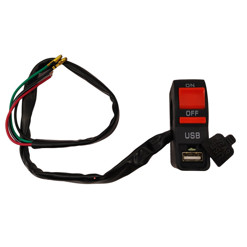 شارژر موبایل و دکمه سوییچ موتورسیکلت مدل Charger125 مناسب برای هوندا تریل