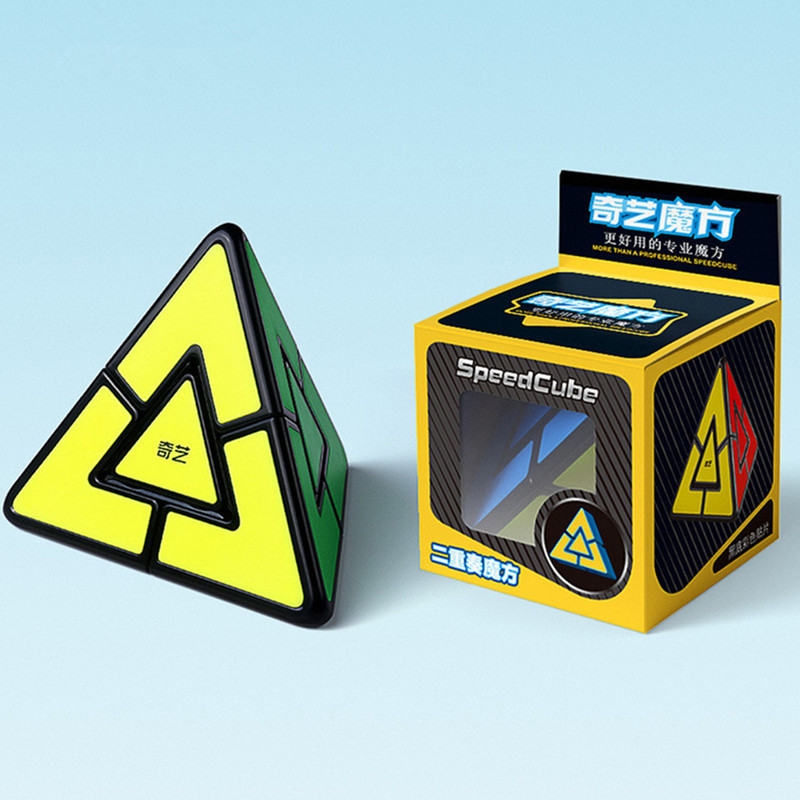 مکعب روبیک چی ای مدل هرم دوقلوی لایت کای وای QY Pyraminx Lite