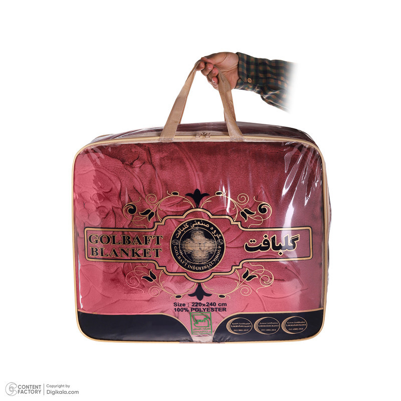 پتو 2 نفر گلبافت مدل 01 سایز 240x220x2 سانتی‌متر