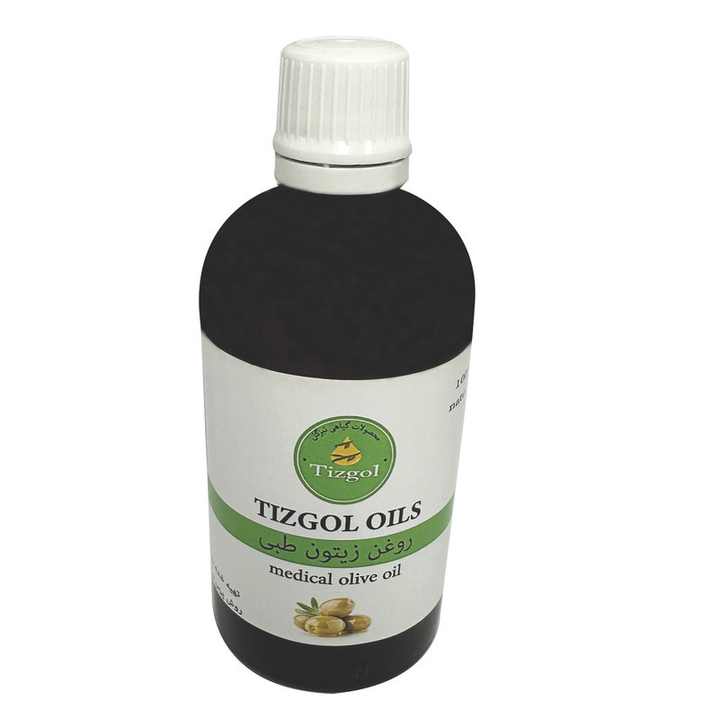روغن زیتون طبی تیزگل مدل سنتی حجم 100 میلی لیتر