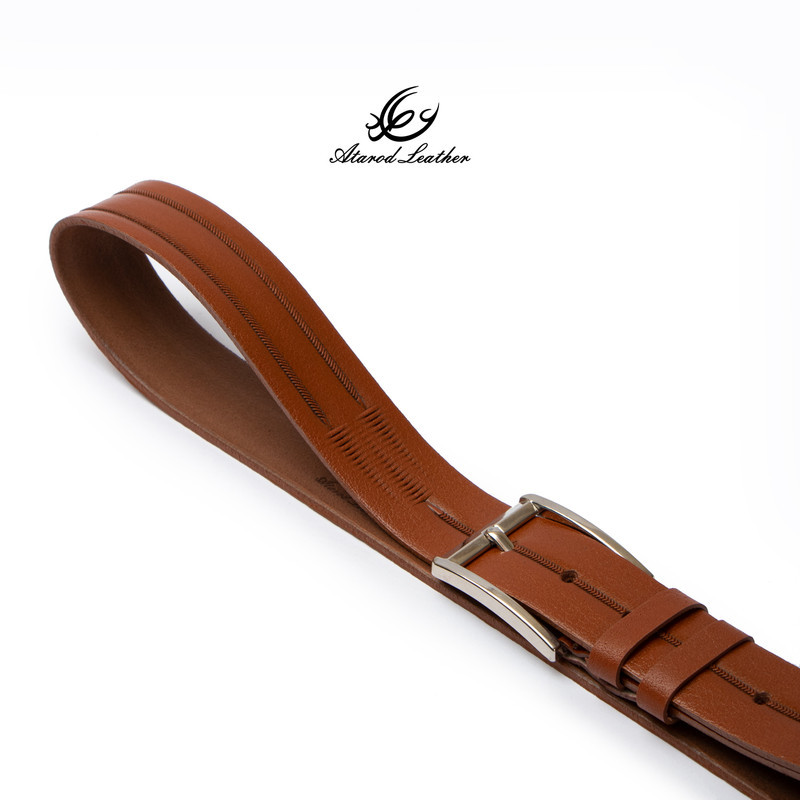 کمربند مردانه چرم عطارد مدل چرم طبیعی کد B64