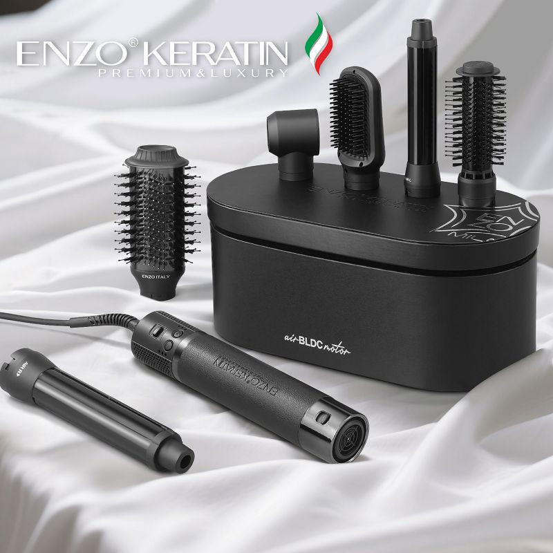 سشوار برس‌دار حرفه ای 1400 وات انزو پروفیشینال مدل KERATIN B1