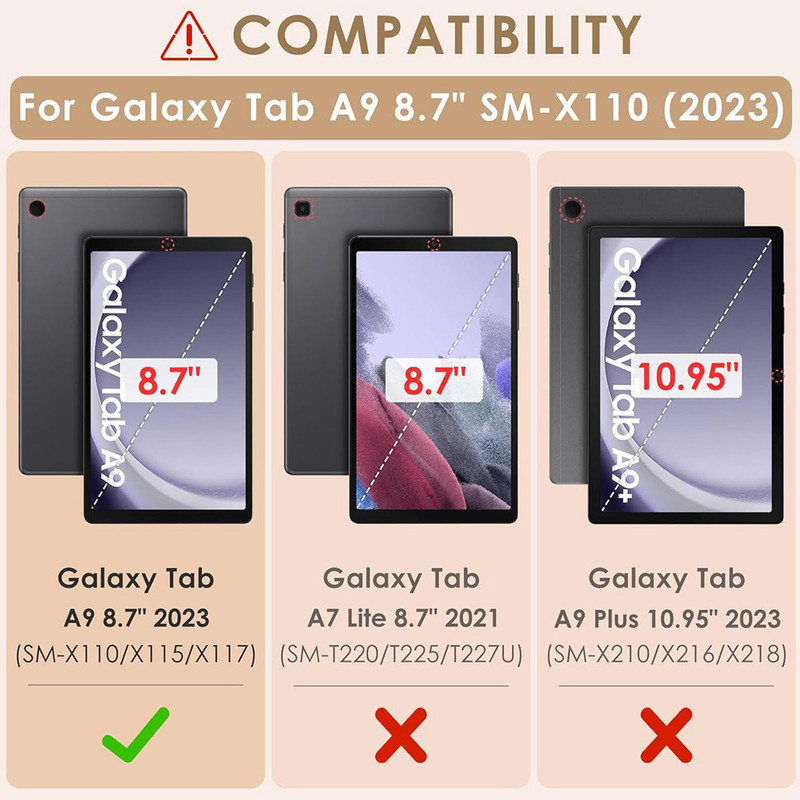 محافظ صفحه نمایش شیشه ای مدل RMS - SUX مناسب برای تبلت سامسونگ Galaxy Tab A9