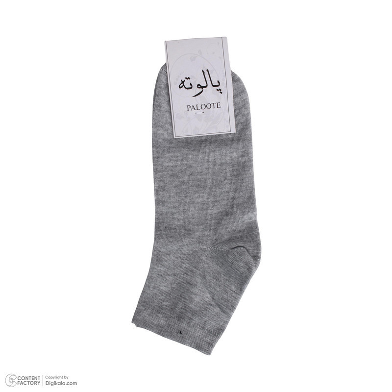 جوراب ساق کوتاه مردانه پالوته طرح ساده مدل PLT-BBB-6R6COL بسته 6 عددی