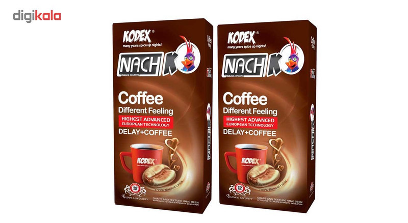 کاندوم کدکس مدل cofee دو بسته 12 عددی
