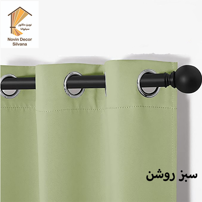 پرده نوین دکور سیلوانا مدل کتان 18 سایز 180 × 140 سانتی متر