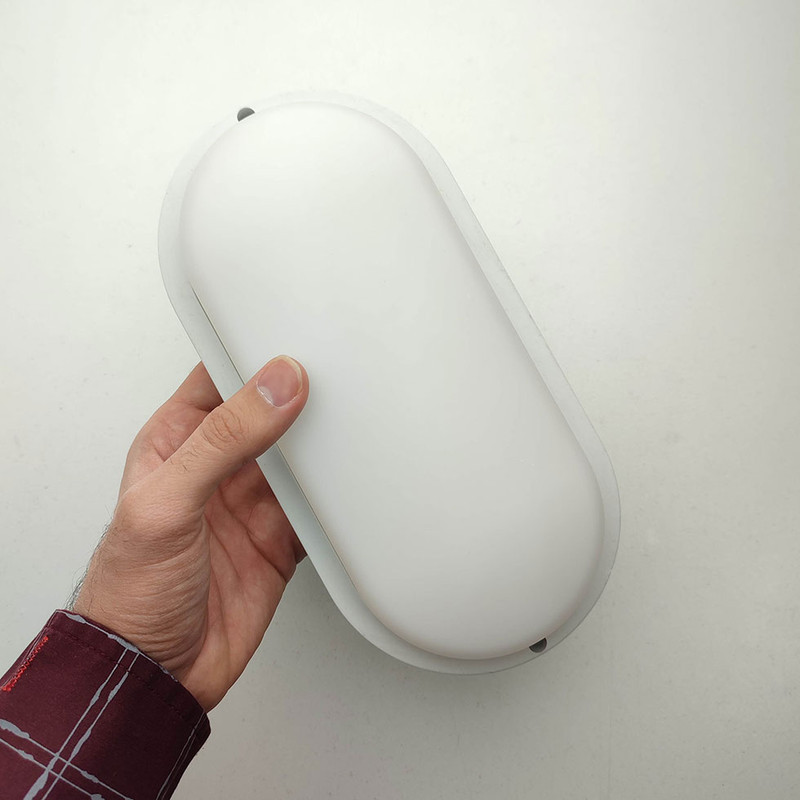 چراغ حمام دیواری پرشین لایت مدل واترپروف IP65 طرح روکار بیضی