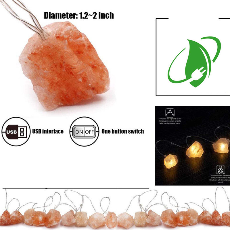 ریسه ال ای دی مدل سنگ نمک کد 100 LED طول 2 متر