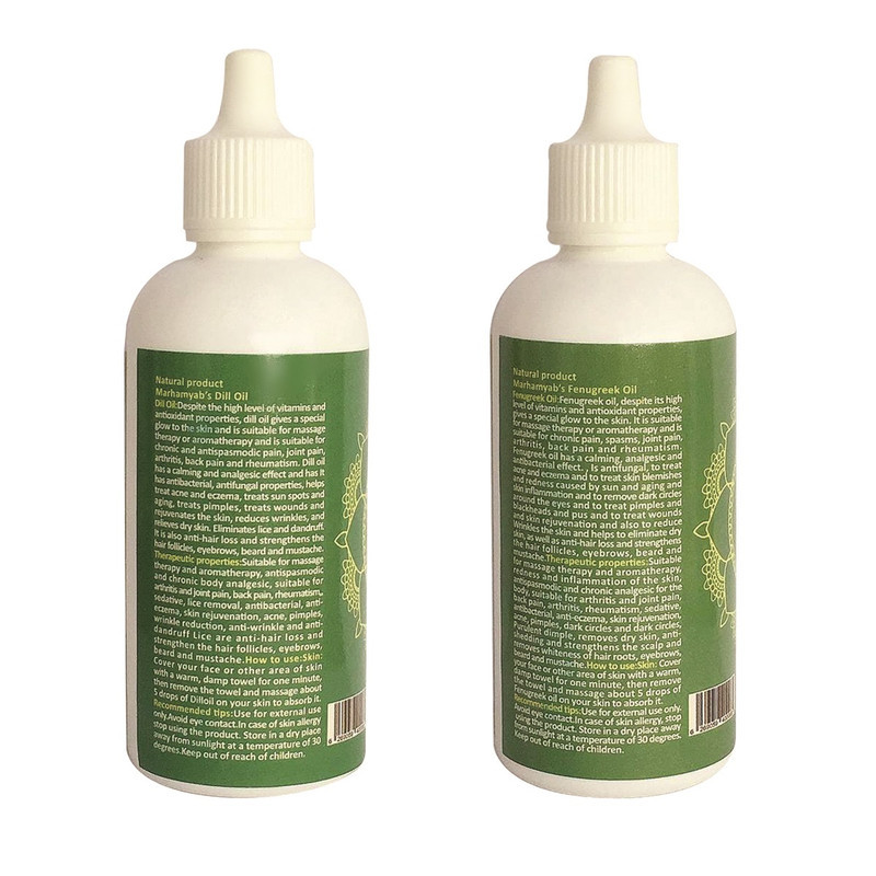 روغن مو مرهم یاب مدل شنبلیله و شوید حجم 80 میلی لیتر مجموعه 2 عددی