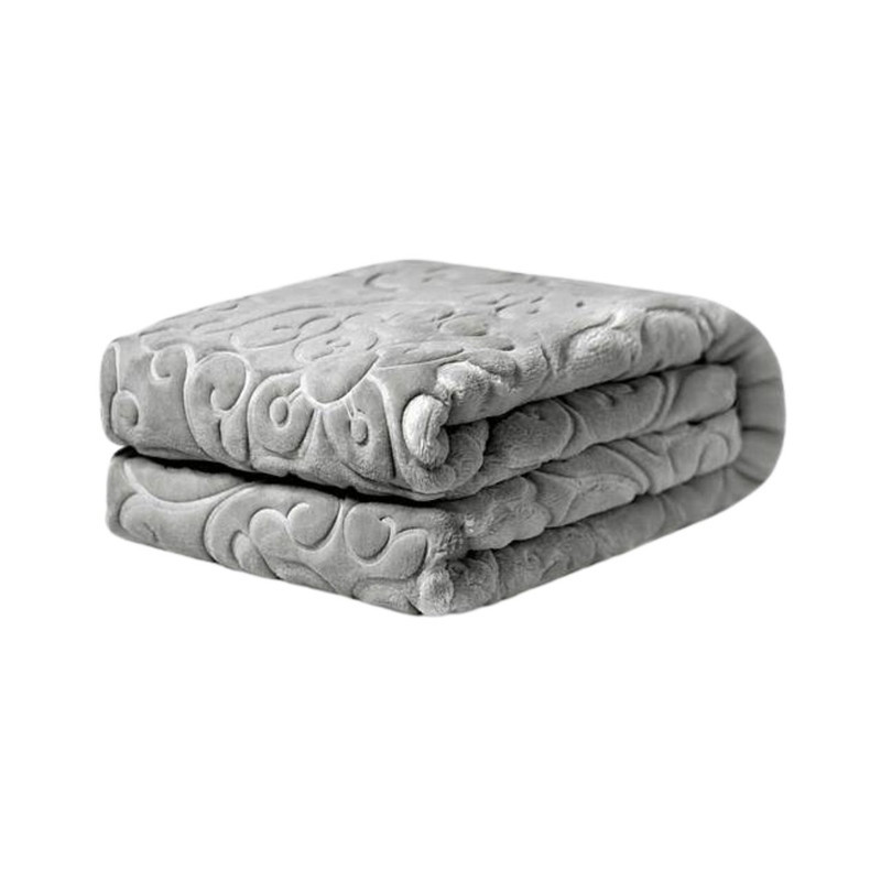 پتو یک نفره گلبافت مدل الوان گل برجسته کد 60078 سایز 220x160 سانتی‌متر