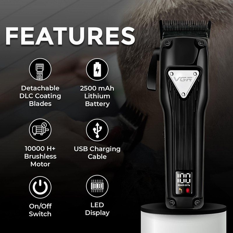 ماشین اصلاح موی سر وی جی ار مدل v-137
