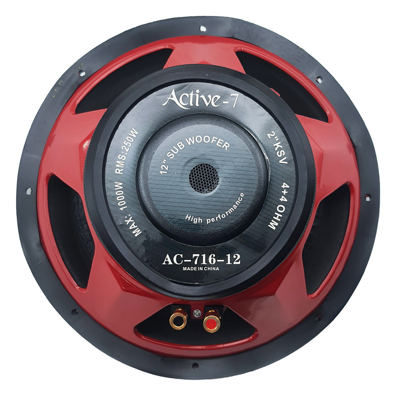 ساب ووفر پشت خودرو اکتیو سون مدل AC-716-12 سایز 12 اینچ