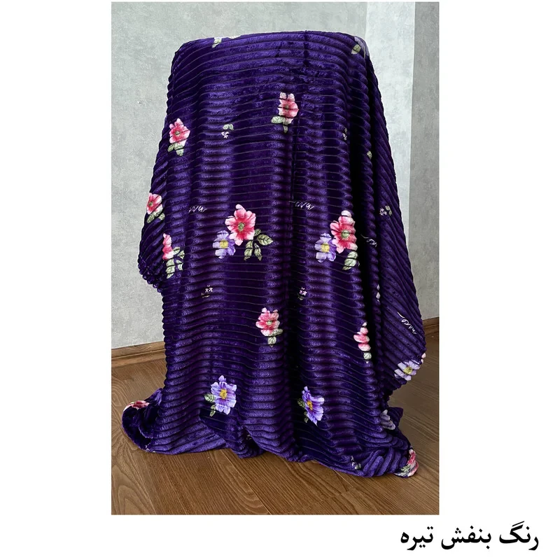 پتو مسافرتی 1 نفره هنرمند مدل بابونه سایز 200x160 سانتی‌متر