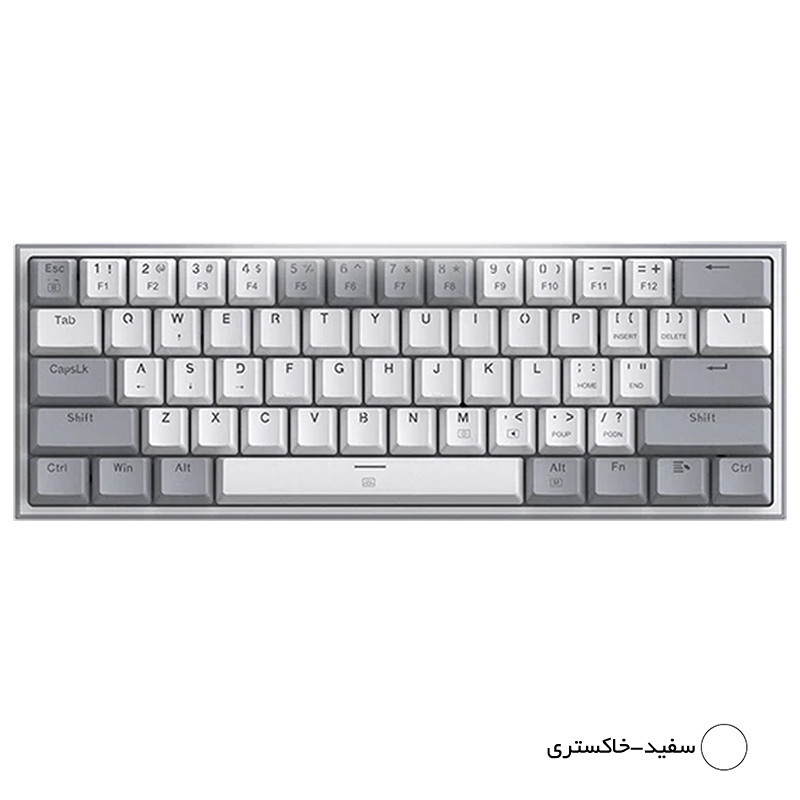 کیبورد گیمینگ ردراگون مدل K617 FIZZ، سوییچ مکانیکال قرمز، Tenkeyless، نورپردازی RGB