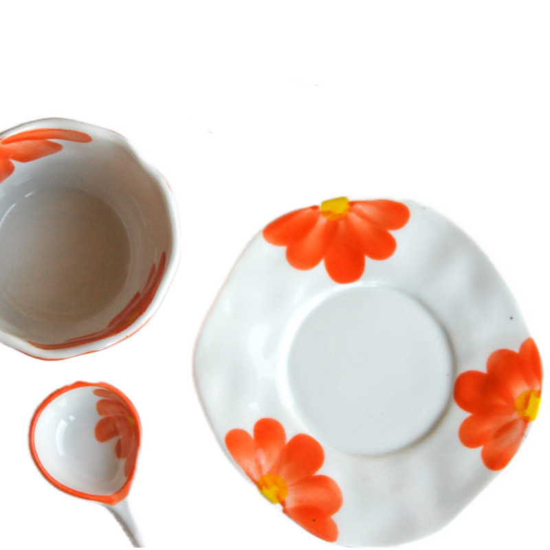 سرویس چای خوری 2 پارچه 1 نفره مدل Flower کد 131