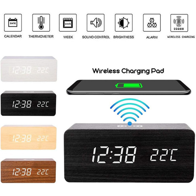 ساعت رومیزی دیجیتال مدل ‎LucaSng-W2SLBN-1