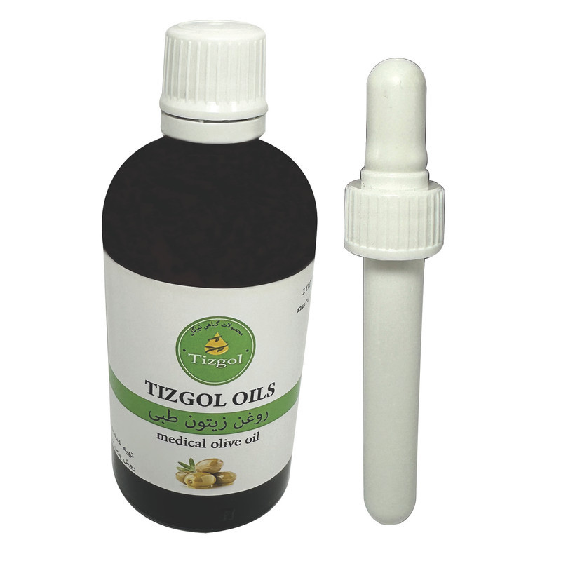 روغن زیتون طبی تیزگل مدل سنتی حجم 100 میلی لیتر