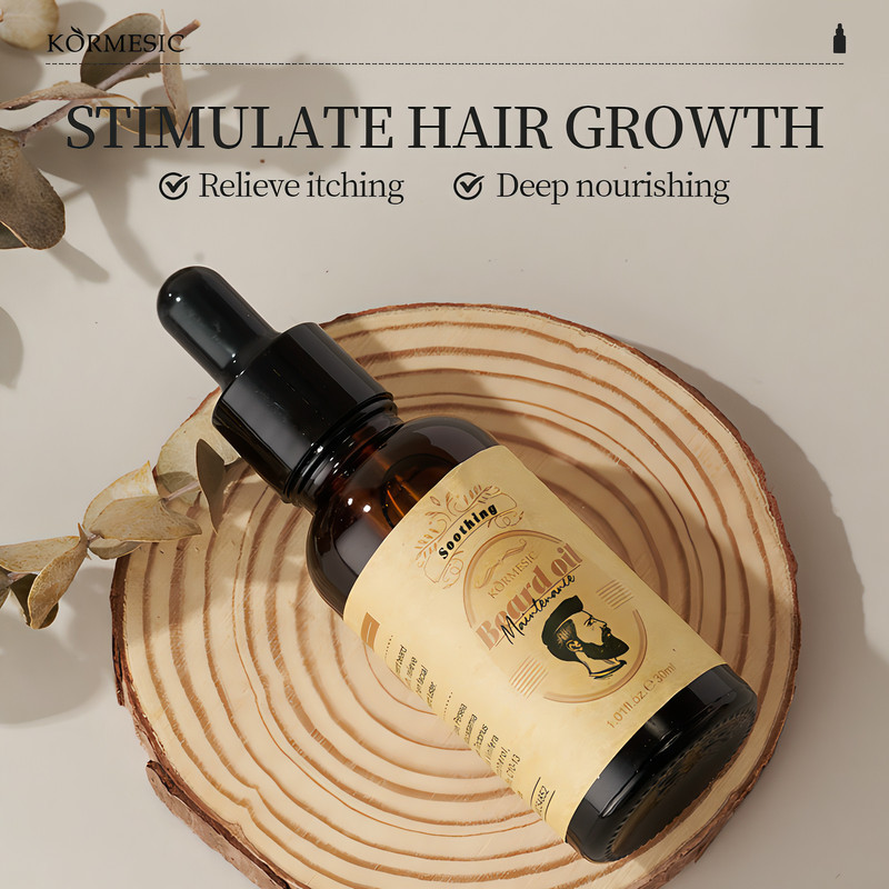 روغن تقویت کننده ریش و سبیل کورمسیک مدل دانه آجیل حجم 30 میلی لیتر