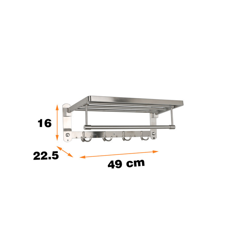 رخت آویز حمام دلفین مدل Ev-50-rng