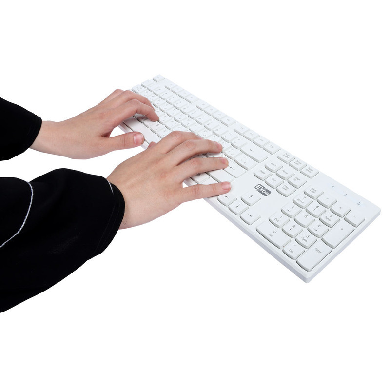 کیبورد و ماوس بی سیم اکسون مدل Gk-600، سوییچ ممبران، Full-Size