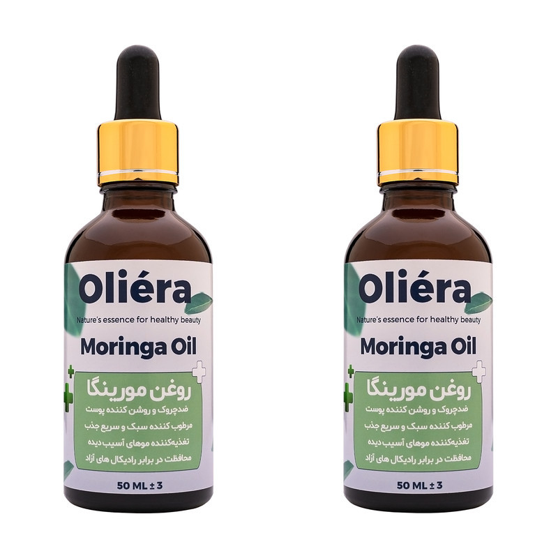روغن مو اُلیئرا مدل مورینگا کد ++A حجم 50 میلی لیتر بسته 2 عددی