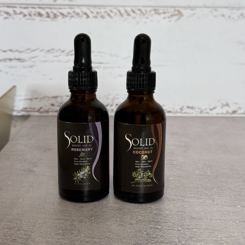 روغن نرم‌کننده سالید مدل رزماری و نارگیل مناسب برای انواع مو حجم 100 میلی‌لیتر  مجموعه 2 عددی