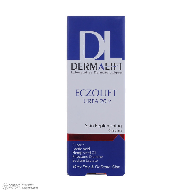 کرم مرطوب کننده بدن درمالیفت مدل ECZOLIFT UREA 20% مناسب پوست‌های خشک حجم 40 میلی لیتر