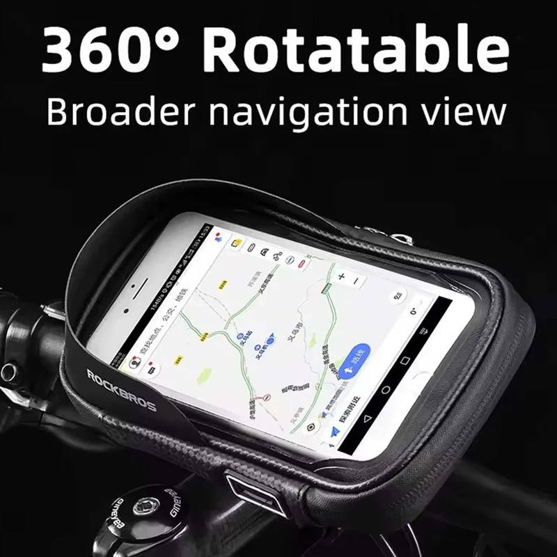 کیف جلوی فرمان دوچرخه راک براس مدل phone bag کد 2048