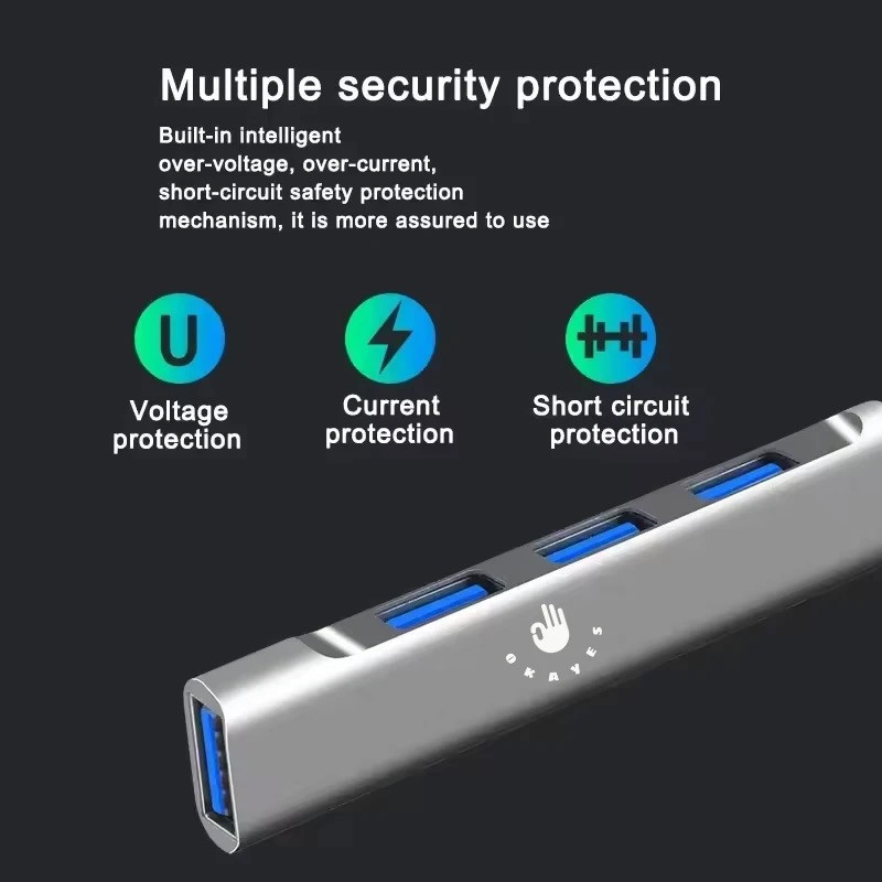 هاب 4 پورت USB 3.0 هارمن مدل OKAYES