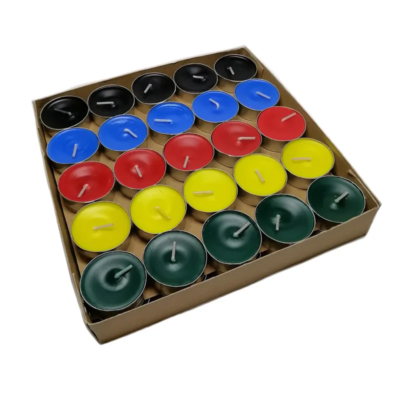 شمع وارمر مدل پنج رنگ Cndl Tealight مجموعه 50 عددی