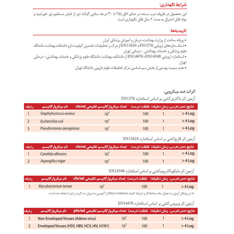 اسپری ضدعفونی کننده زخم میکروزد مدل WOUND حجم ۱۲۵ میلی لیتر