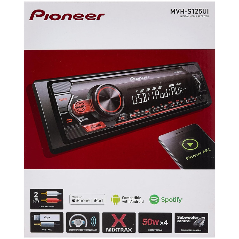 پخش کننده خودرو پایونیر مدل MVH-S125UI