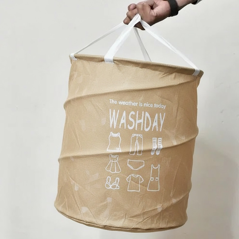 سبد رخت چرک مدل تاشو فنردار