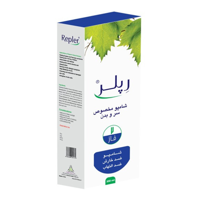 شامپو مو و بدن رپلر مدل Neem oil حجم 300 میلی لیتر