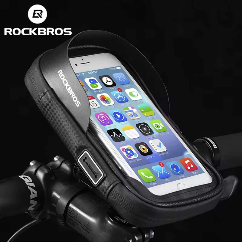 کیف جلوی فرمان دوچرخه راک براس مدل phone bag کد 2048