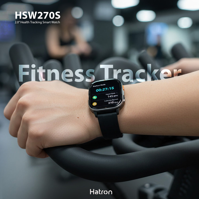 ساعت هوشمند 2 اینچی هترون مدل HSW270S با بند سیلیکونی