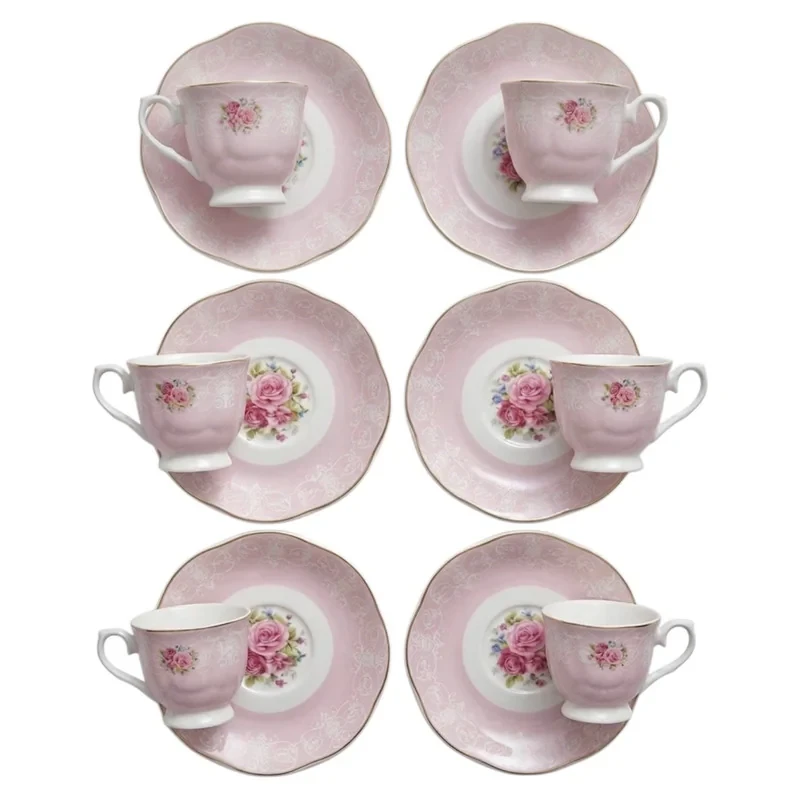سرویس قهوه خوری 12 پارچه 6 نفره کاراجا مدل Rose