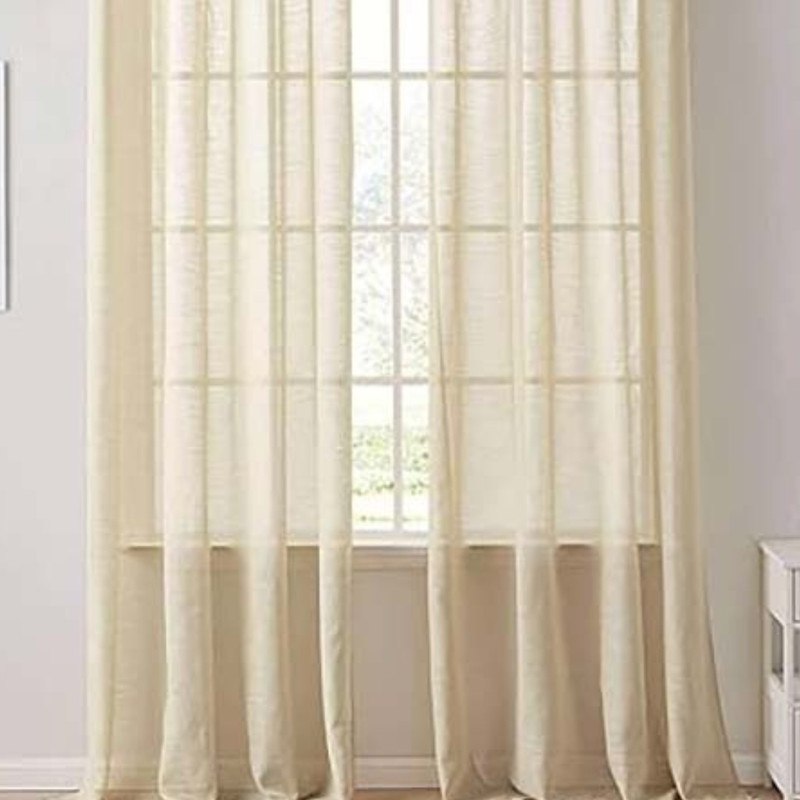 پرده مدل حریر طرح دار پلیسه سایز 275x875 سانتی‌متر