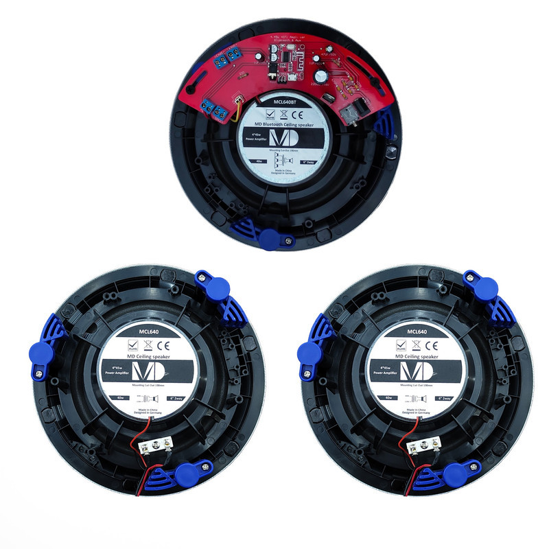اسپیکر سقفی بلوتوثی مدل MD-MCL640BT3 مجموعه 3 عددی