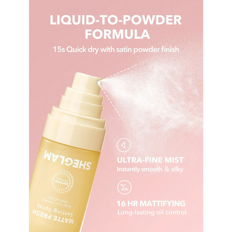 اسپری تثبیت کننده آرایش شیگلم مدل Matte Fresh حجم 55 میلی لیتر
