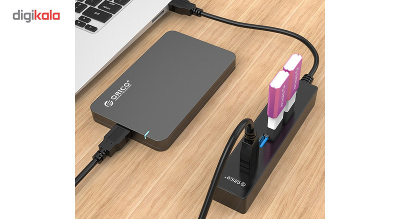 هاب USB 3.0 چهار پورت اوریکو مدل W8PH4-U3