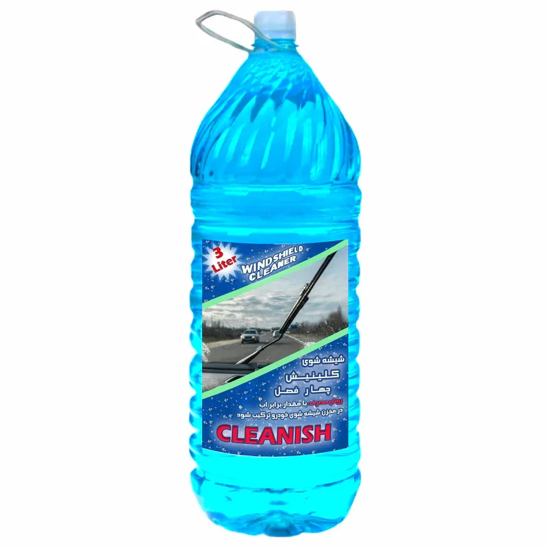 محلول شیشه‌شوی خودرو کلینیش مدل چهار فصل حجم 3 لیتر